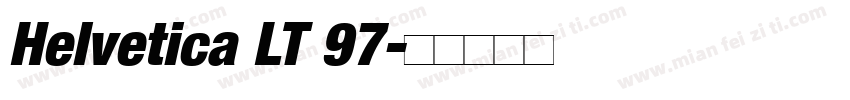 Helvetica LT 97字体转换
